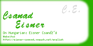 csanad eisner business card